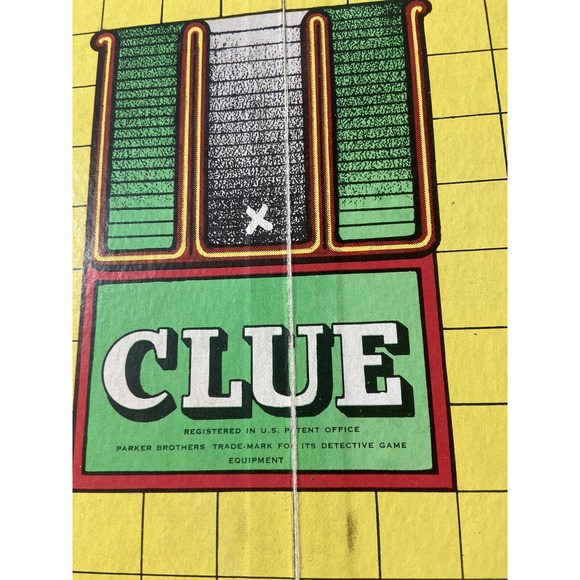 Vintage 1956 Parker Brothers CLUE Board Game Original Box - Picture 9 of 12